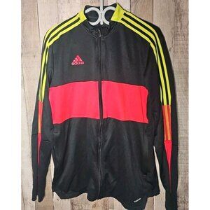 Adidas Jacket Mens Large Black AeroReady Full Zip Activewear Track Top
